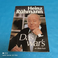 Heinz Rühmann - Das War's - Biographien & Memoiren