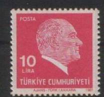 1981 TURKEY ATATURK REGULAR ISSUE STAMP MNH ** - Unused Stamps