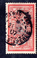 1900 --type Merson  N° 119..40c Rouge Et Bleu ..oblitération Cachet Rond PARIS 115--21-2-07 - 1877-1920: Période Semi Moderne