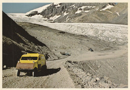 Athabasca Glacier, Jasper National Park In The Foreground Is The Snowmobile Road Which Leads Onto The Glacier. - Jasper