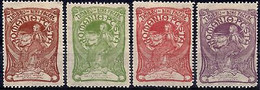 Romania 1906 Welfare Fund Charity Queen Elizabeth Spinning Mi.161 4v Set MLH - Autres & Non Classés