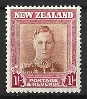 NEW ZEALAND...KING GEORGE VI..(1936-52...)...." 1947.."....1/-......PLATE 2.........MH.. - Neufs