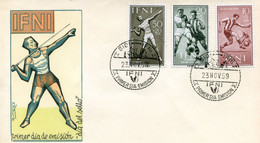 Maroc;Ifni ; FDC 1959 " Dia Del Sello " Colorisée; Morocco,Marruecos - Ifni