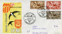 Maroc, Ifni; FDC 1958 " Ayude A Valencia  " Morocco;Marruecos - Ifni