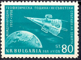 Bulgarie 1958 Espace Géophysique Année Spoutnik Satellite Communications 1v MNH - Other & Unclassified