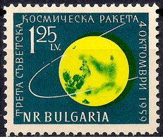 Bulgarie 1960 Espace Lunik 3 Sonde URSS Fusées Lune Satellites Terre MNH - Autres & Non Classés