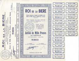 Titre De 1949 - Roi De La Bière à Casablanca - Afrique