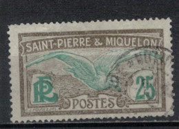 SAINT PIERRE ET MIQUELON             N°  YVERT  110 (1)  OBLITERE     ( OB    06/ 13 ) - Usati