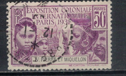 SAINT PIERRE ET MIQUELON             N°  YVERT  133 (4)   OBLITERE     ( OB    06/ 14 ) - Used Stamps