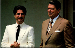 President Reagan Meeting With Lebanon President Amin Gemayel - Presidentes