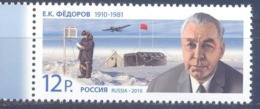 2010. Russia, E. Feodorov, Polar Explorer, 1v,  Mint/** - Ongebruikt