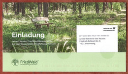 Postwurfspezial, Komplette Faltkarte, FriedWald Griesheim, 2022 (14979) - Poststempel - Freistempel