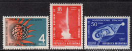 Argentina 1965 Mi# 862-864 ** MNH - International Quiet Sun Year / Space - Ongebruikt