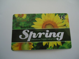 GREECE USED  PREPAID CARDS  FLOWERS SPRING - Fleurs