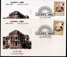 ERRORS-FREAK-TEMPLE ARCHITECTURE-TEMPLES-KONARK SUN TEMPLE -TRIPURESHWARI, UDAIPUR-2xSPL COVERS- INDIA -2003-BX3-43 - Abarten Und Kuriositäten