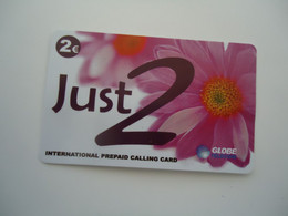 GREECE  USED PREPAID CARDS  GLOBE  FLOWERS - Flores