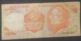 Uruguay – Billete Banknote $ 10.000 Moneda Nacional – Serie B – Año 1979 - Uruguay