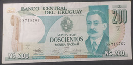 Uruguay – Billete Banknote N$ 200 Moneda Nacional – Serie A - Uruguay