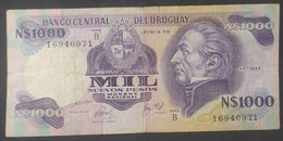 Uruguay – Billete Banknote N$ 1.000 Moneda Nacional – Serie B - Uruguay