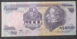 Uruguay – Billete Banknote N$ 1.000 Moneda Nacional – Serie C - Uruguay