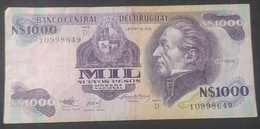 Uruguay – Billete Banknote N$ 1.000 Moneda Nacional – Serie D - Uruguay