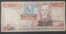 Uruguay – Billete Banknote 5 Pesos Uruguayos Moneda Nacional – Serie A - Uruguay