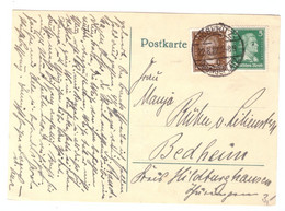 DR  Postkarte - Doberitz 22.8.27 - (1YQ-015) - Covers & Documents