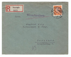 DR  Brief Einschreiben -  Paderborn 21.8.29 - (1YQ-021) - Covers & Documents