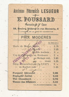 Publicité ,tarif ,ancienne Pharmacie LESUEUR,  E.POUSSARD ,  Paris ,2 Scans , Gravure Avenue De L'Opéra - Advertising