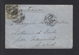 Lettre Entrée SUISSE AMB Marseille 1875 - 1849-1876: Période Classique