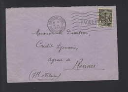 Lettre De TUNIS  MARSEILLE Gare Paquebot 1930 - Maritime Post