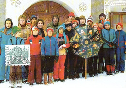 CM Suisse 1984 Cultures Costumes Folkloriques Star Singer Bergün - Costumes