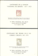 H.B  CENTENARIO DEL PRIMER SELLO DEL CORREO CARLISTA - Feuillets Souvenir