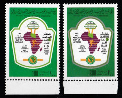 1982 Libia 13 Cup Of Africa Football Cartes  Set MNH** 1° - Coupe D'Afrique Des Nations