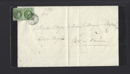 Lettre De FRANCE N° 53 Obl  MARSEILLE Sur Avis Décès - 1849-1876: Classic Period