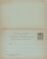 1894. CHINE POSTE FRANCAISE. Chine On 10 C Pax & Mercur CARTE POSTALE. La Carte Ci-jointe Est Destinee A L... - JF436912 - Briefe U. Dokumente