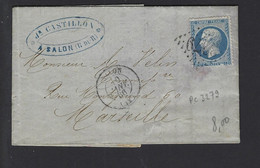 Lettre De FRANCE SALON DE PROVENCE 1866 N° 22 GC 3279 - 1849-1876: Periodo Classico