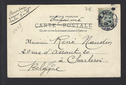 Carte De FRANCE SALON DE PROVENCE Perforée MG 1904 - 1877-1920: Periodo Semi Moderno
