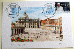 VATICAN 2023, POPE BENEDICT XVI, TRIGESIMO, TRIGEME, ARTSTIC MAXICARD - Unused Stamps