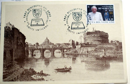 VATICAN 2023, POPE BENEDICT XVI, TRIGESIMO, TRIGEME, ARTSTIC MAXICARD - Unused Stamps