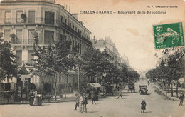 Chalon Sur Saône * Le Boulevard De La République * Kiosque à Journaux - Chalon Sur Saone