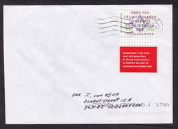 Netherlands: Cover, 2006, 1 Stamp + Tab, Freemasonry (small Pencil Number) - Lettres & Documents