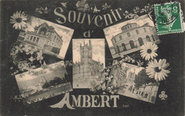 Ambert * Souvenir De La Commune * Cpa 5 Vues - Ambert