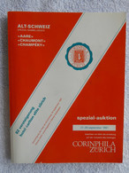 AC Corinphila 82 Auction 1991: Alt-Schweiz Spezial-Sammlungen 'Aare', 'Chaumont' & 'Champéry' - 1843-1852 Federale & Kantonnale Postzegels