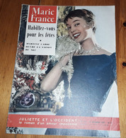 MARIE FRANCE N°573 1955 Mode Fashion Martine Carol French Women's Magazine - Moda