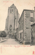 Celles * Environs De Niort * Rue Et Clocher De L'église Abbatiale - Celles-sur-Belle