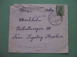 USSR Mennonites German Colony 1933 Settlement Zhelannoye. RARE Handmade Cover To Sweden. - Covers & Documents