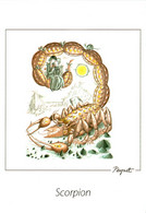 Peynet Horoscope さそり座 Scorpion 天蝎座 Scorpione Collection " Les Amoureux De Peynet " Editions Flash'Cartes Grenoble TB.E - Peynet