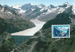 CM Suisse 1985 Science Eau  Hydrologie Congrès Des Grands Barrages Montagne - Wasser