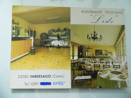 Cartolina  "RISTORANTE TOSCANO - LIDO IMBERSAGO ( Como )" - Hotels & Gaststätten